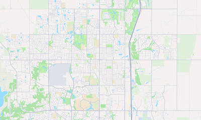 Fototapeta premium Ankeny Iowa map