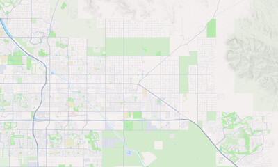 Obraz premium Apache Junction Arizona map
