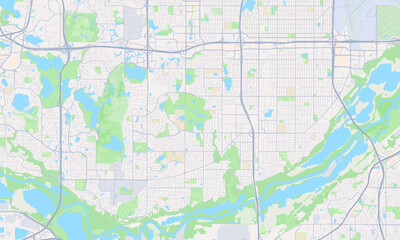 Fototapeta premium Bloomington Minnesota map
