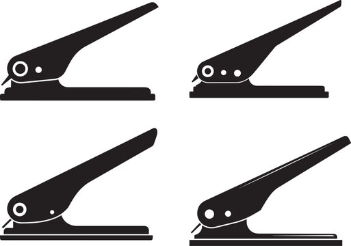 Office hole puncher icons