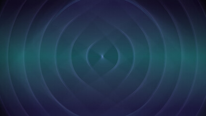Deep teal center with dark purple gradient edges forming soft luminous concentric rings, elegant futuristic abstract background for mystery, technology and night themes.