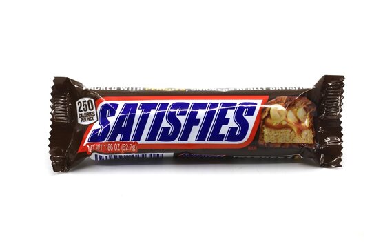 Snickers chocolate bar made by Mars