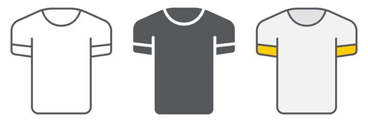 Tshirt line icon, clothes and fashion, shirt sign, vector graphics, a linear pattern on a white background.