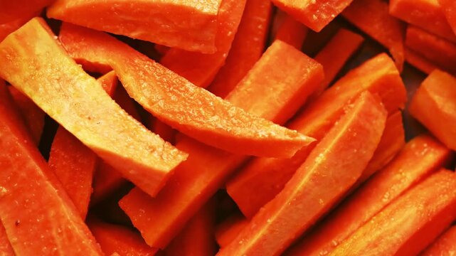 sliced batat texture. food background