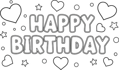 Simple Birthday Greeting Card