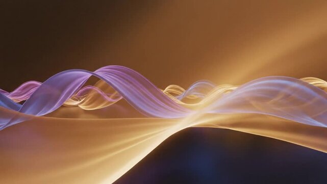 Elegant Abstract Light Waves Flowing Smoothly With Glowing Energy And Modern Artistic Background