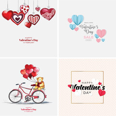 Valentines Day Hand Drawn Love Set Art