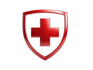 Obraz premium health shield isolated on a transparent background 