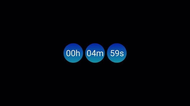 ten minute countdown timer animation in ten seconds, 10 minute timer animation in 10 seconds with transparent background, Countdown in 4k.