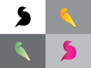 A collection of bird logos vector .