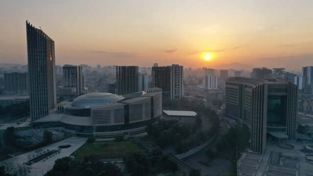 African union (au) building addis ababa, ethiopia africa, 