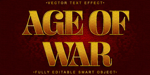  Age of War Epic Battle Typography Vector Fully Editable Smart Object Text Effect