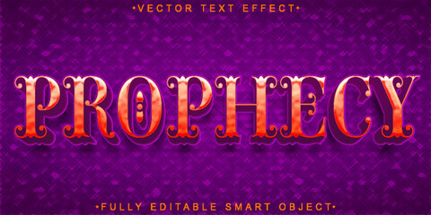  Prophecy Mystic Future Typography Vector Fully Editable Smart Object Text Effect