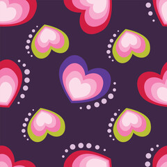 seamless pattern with hearts