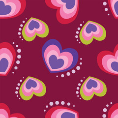 seamless pattern with hearts