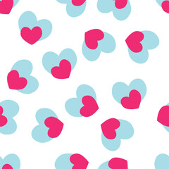 seamless pattern with hearts love