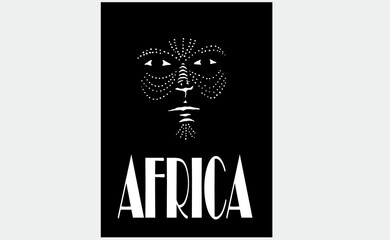 vector illustration of  africa tribe