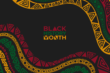 hand drawn black history month Pattern background