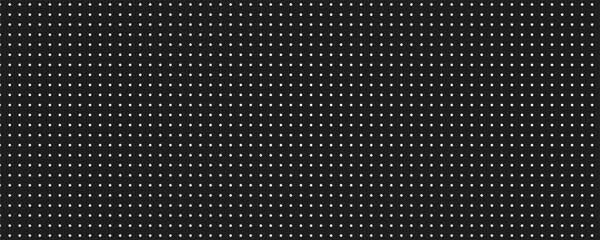 Black and white seamless polka dot pattern vector