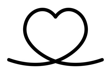 ハートの線アイコン