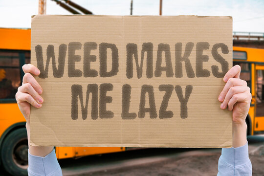 "Weed Makes Me Lazy" Marijuana reduces energy and productivity. WEED. LAZY. ENERGY. PRODUCTIVITY. REDUCES.
