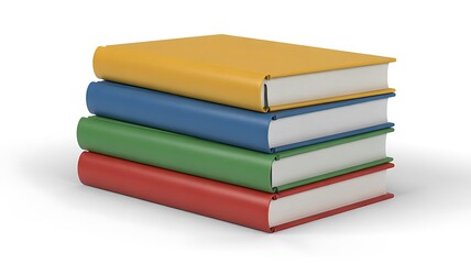 Stack of colored books