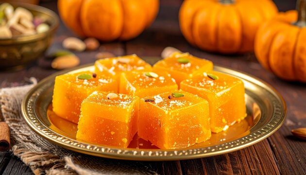 Uttar Pradesh Petha Sweet. Traditional Indian Food