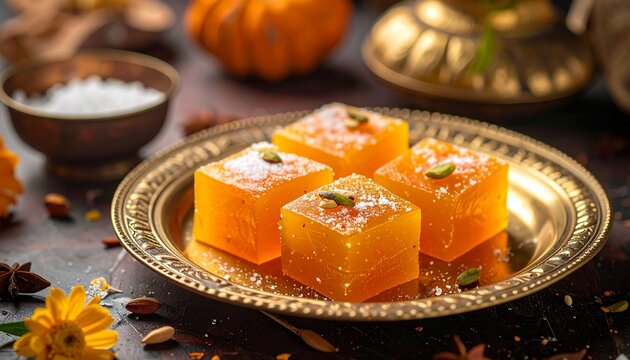 Uttar Pradesh Petha Sweet. Traditional Indian Food