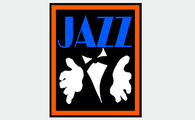 ilustracion vectorial de publicidad musica de jazz