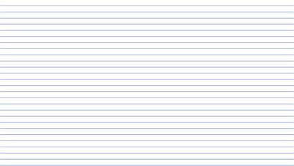 Fototapeta premium Clean horizontal blue lines on a white background, resembling lined notebook paper