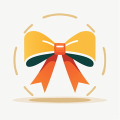 orange ribbon bow