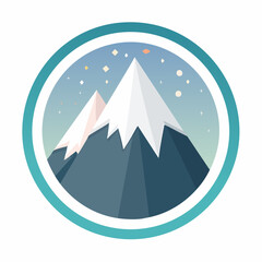 mountain icon set