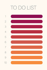 Graph paper. Printable To do list with check boxes, checklist, grid paper with color horizontal lines. Geometric pattern for school, textures, notebook, diary. Realistic lined paper blank.