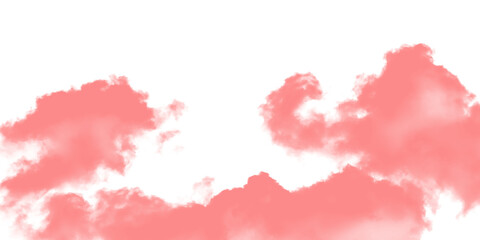 Red clouds against a black background, digital illustration