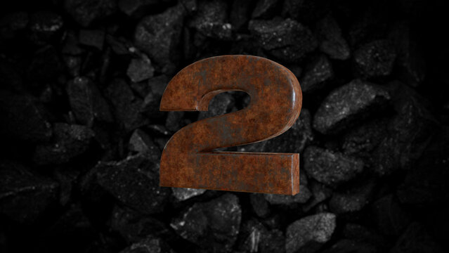 Rusty Metal Font Number 2