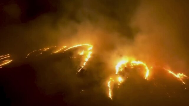 Incredible Lahaina, Maui, Hawaii, Wildfire Drone of Fire 