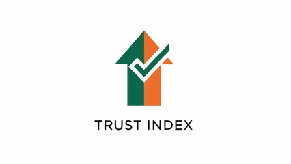 Green and orange trust index logo.
