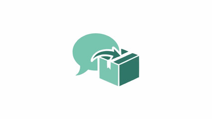 Green box with speech bubble icon.