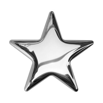3d chrome star