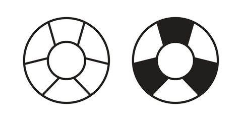 Life buoy icon for an app or web design interface vector © Ranveer