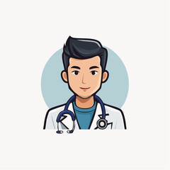 Fototapeta premium doctor with stethoscope