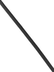 Black braided USB Type-C charging cable is isolated.