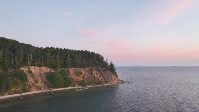 Orlowo Cliff on the Baltic Coast, Gdynia, Poland