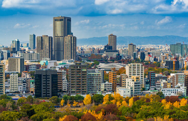 Fototapeta premium View from Osaka Castle