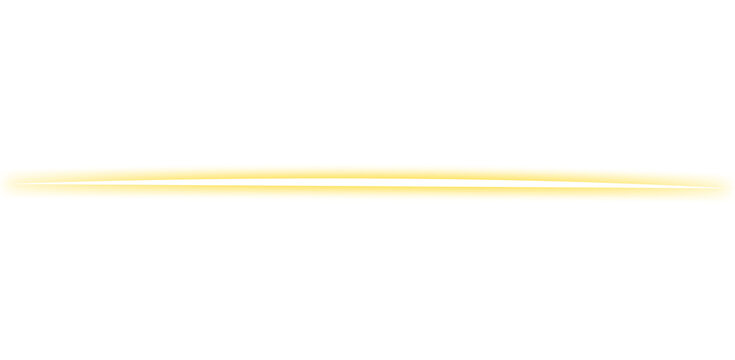 PNG horizontal stripes of neon light with glittering orange flash and shining beam glow perfect for entertainment background, space illustration or golden sunburst sparkle and energy concept