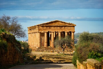 Fototapeta premium The Temple of Concord in Agrigento is one of the best preserved temples of antiquity.