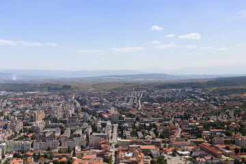 Aerial view of a city landscape
