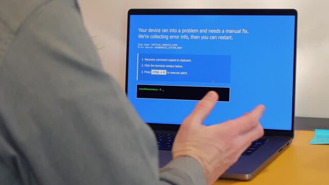 End User Feels Sense of Urgency to Remediate Error Message Proving Instructions - Recent ClickFix Phishing Attack Mimics Blue Screen of Death Concept