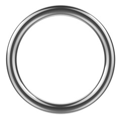 Steel Ring isolated on transparent background