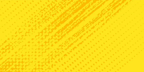 Modern Retro comic yellow background raster gradient halftone  stock vector sports